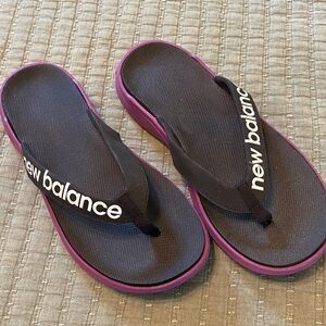 New Balance Black and Purple Sandals